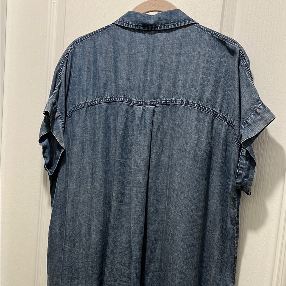 Women's Blue Denim Shirt by Jane and Delancey - Picture 2 of 11
